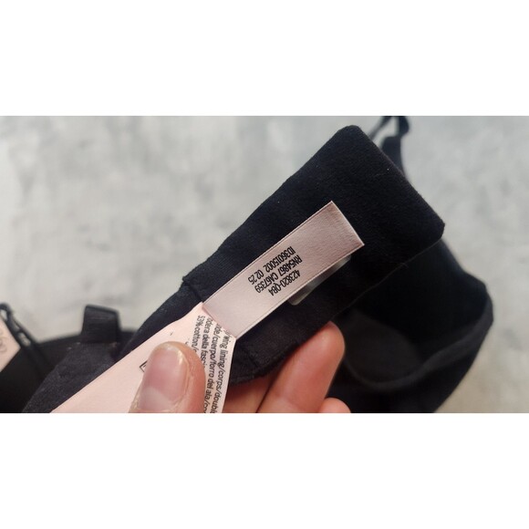 Victoria's Secret 36D Black T-Shirt Push-Up Full Coverage Bra NWT - Picture 6 of 7
